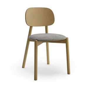 Pigreco 2 silla, Asientos de madera con asiento acolchado.