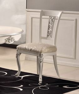 Art. 515s, Silla de estilo clsico con tallas de acabado plateado