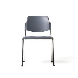 New Bonn plastic, Reunin silla de la sala, en metal y polipropiilene, apilable