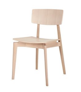 Fifty 8101, Silla sin apoyabrazos, hecha de madera de haya