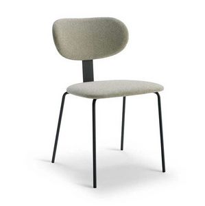 Line 1 metallo silla, Silla de metal macizo, acolchada