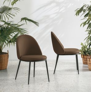 TULIPANO SE1C5, Silla de metal moderna, con relleno cmodo