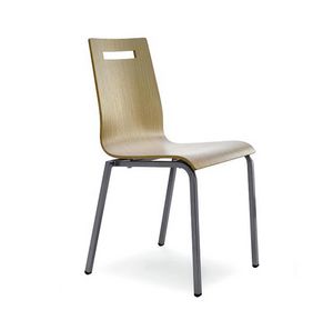 CG 77620, Silla de metal y madera contrachapada