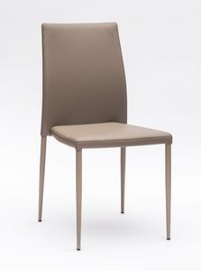 Art. 220 Naked, Cmoda silla acolchada, con costuras elegantes.