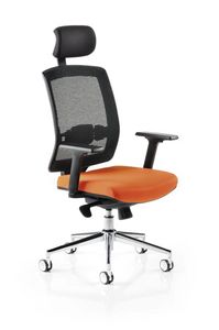 Horizon 550R, Silla de oficina con respaldo de malla, con reposacabezas