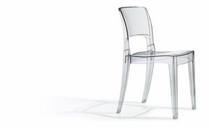 SE 2352.TR, Apilable de plstico trasparente silla ideal para bares