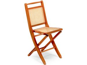 Paola, Sillas plegables de madera, asiento y respaldo de caa