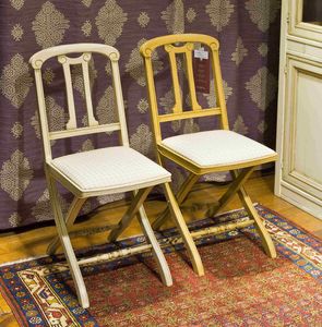 Thiphanie BR.0208, Silla plegable con asiento tapizado