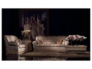 Cinzia sofa, Sof copetudo, estilo clsico de lujo, varias medidas