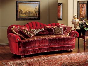 Marika sofa, Sof de estilo clsico con tapicera acolchada