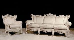 Stradivari Lounge Set, Sala de estar clsica hecha con materiales preciosos