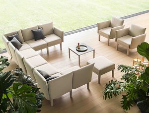 Conga sofa, Sistema modular de asientos lounge, para interiores y exteriores.