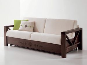 Hollywood personalizada 01, Cmodo sof con marco de madera personalizable