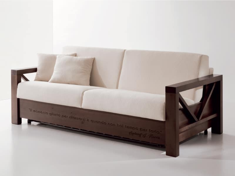 Óptima grandioso Inmundo Cómodo sofá con marco de madera personalizable | IDFdesign