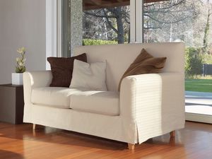 Maiorca, Sof lineal, pies de madera maciza de haya, de moderna sala de estar