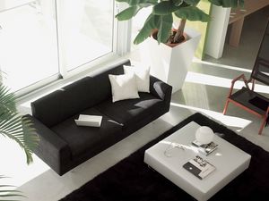 Step, Sof moderno, envuelto en cuero, de elegante sala de estar