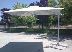 Bar Parasol de jardn con brazo Saturno  SA300UVA, Sombrilla moderna con el brazo descentralizado para el aire libre