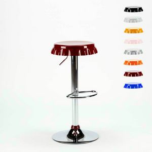 Taburete en forma de Bottle Cap Bar y cocina DALLAS Design - SGA800DAL, Taburete en forma de gorra con reposapis