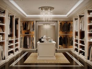 Montecarlo vestidor, Vestidor en madera lacada en blanco