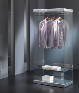 Black&White 9/SA, El escaparate de la exposicin de ropa, estructura de cristal, para las tiendas